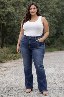 Judy Blue Bootcut Jeans 24w plus jb82550DK-PL
42x30